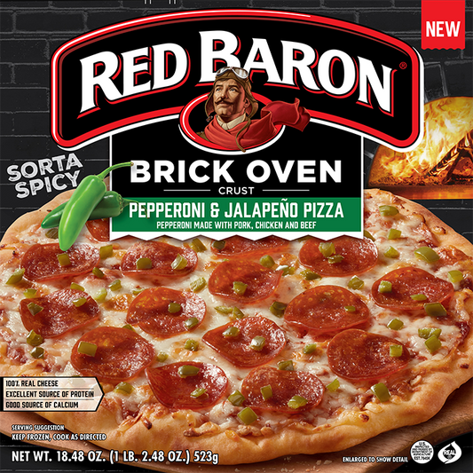 RED BARON® Pepperoni & Jalapeño Brick Oven Crust Pizza