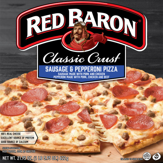 RED BARON® Classic Crust Sausage & Pepperoni Pizza