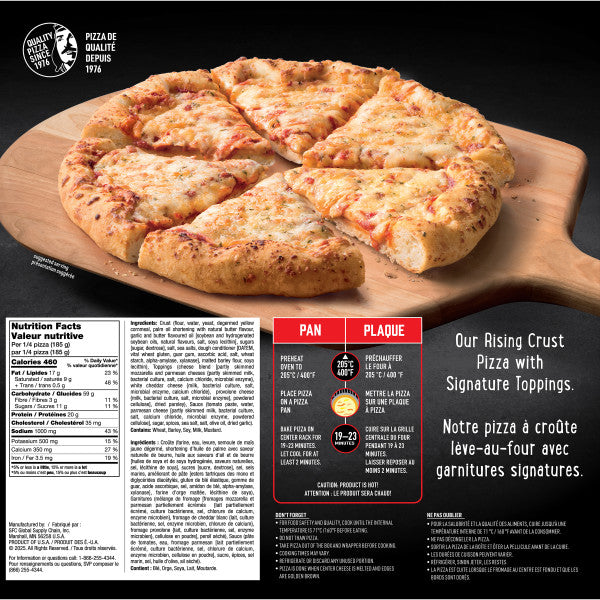 Red Baron Rising Crust Four Cheese Medley Frozen Pizza