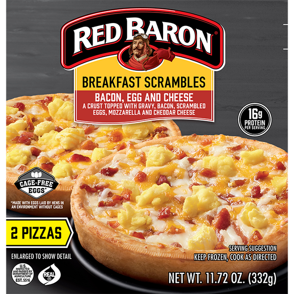 Red Baron® Frozen Pizza – RED BARON® Breakfast Scrambles Bacon