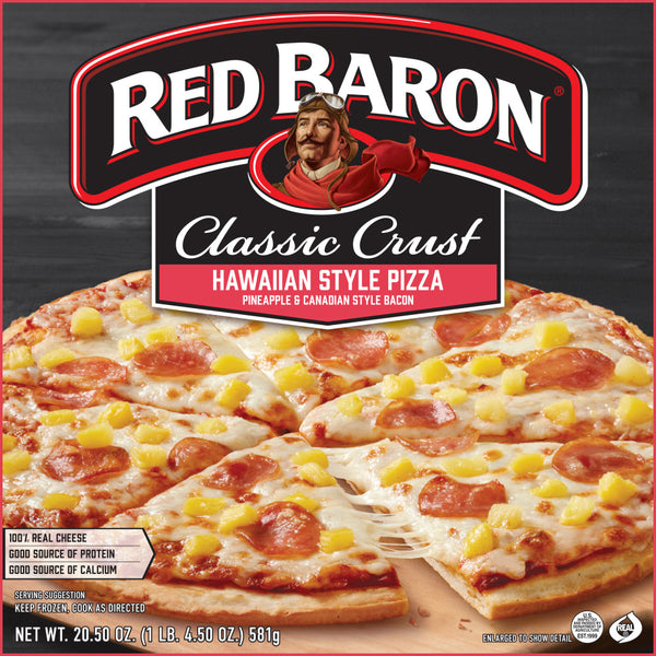 Red Baron® Frozen Pizza – RED BARON® Classic Crust Hawaiian Style