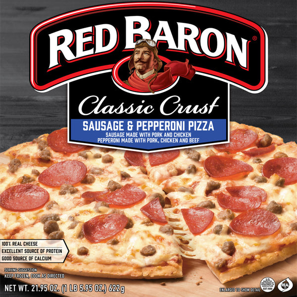 ●DON BARON レアミドル Red Baron® Frozen Pizza – RED BARON® Classic Crust Sausage