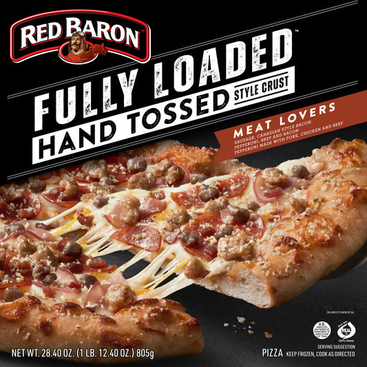 Red Baron Hand tossed meat lovers frozen pizza
