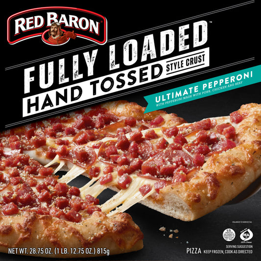 Red Baron hand tossed ultimate pepperoni pizza 