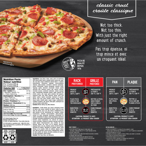 Red Baron Classic Crust Supreme Frozen Pizza