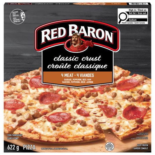 Red Baron Classic Crust Four Meat Frozen Pizza