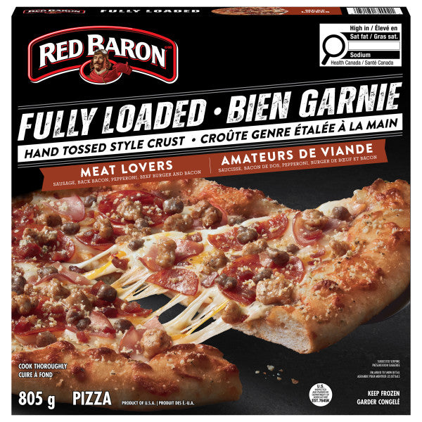 Red Baron Fully Loaded Meat Lover's Hand Tossed Crust Frozen Pizza
