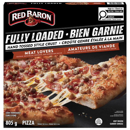 Red Baron Fully Loaded Meat Lover's Hand Tossed Crust Frozen Pizza