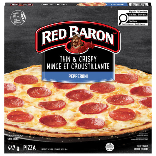 Red Baron Thin & Crispy Crust Pepperoni Frozen Pizza
