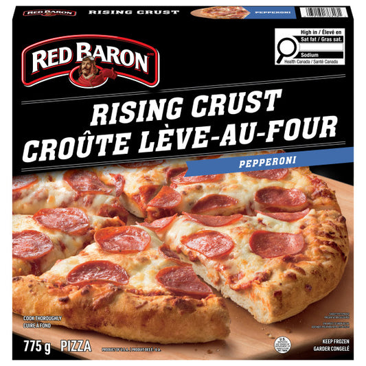 Red Baron Rising Crust Signature Pepperoni Frozen Pizza