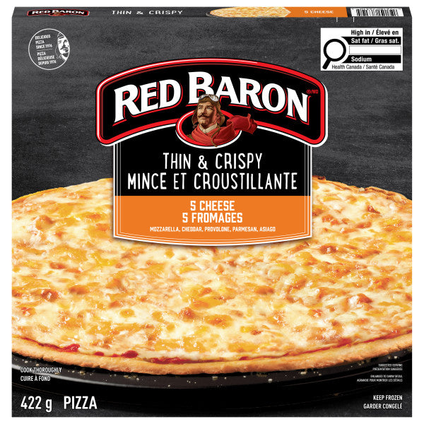 Red Baron Thin & Crispy Crust Five Cheese Frozen Pizza