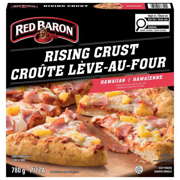 Red Baron Rising Crust Signature Hawaiian Frozen Pizza