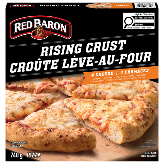 Red Baron Rising Crust Four Cheese Medley Frozen Pizza