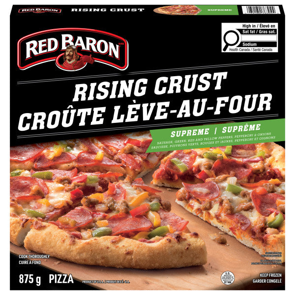 Red Baron Rising Crust Signature Supreme Frozen Pizza