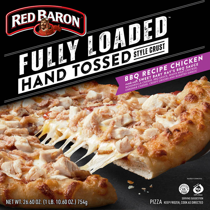 RED BARON® FULLY LOADED™ Hand tossed BBQ Recipe Chicken Pizza