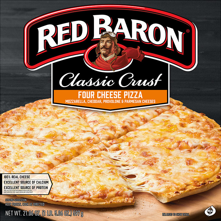 Red Baron Pizza, Classic Crust, Four Cheese