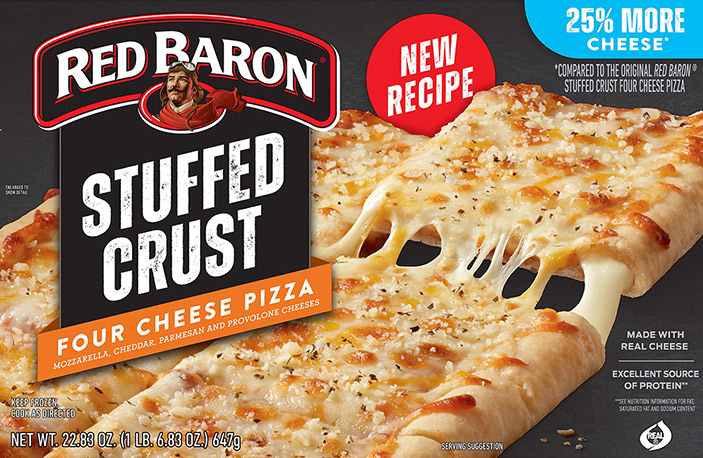 RED BARON® Stuffed Crust Four Cheese Pizza RED BARON® Stuffed Crust Four Cheese Pizza
