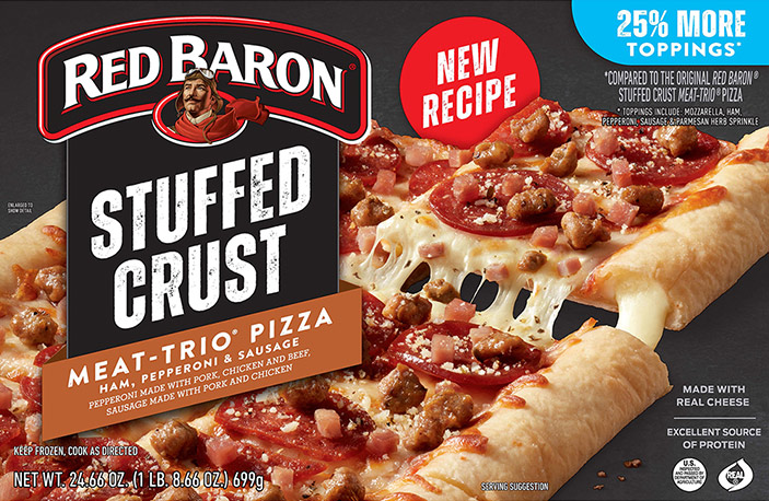 RED BARON® Stuffed Crust MEAT TRIO® Pizza RED BARON® Stuffed Crust MEAT TRIO® Pizza