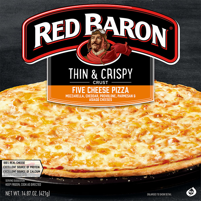 RED BARON® Thin & Crispy Five Cheese Pizza