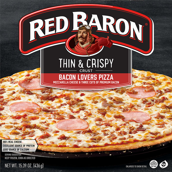 RED BARON® Thin & Crispy Bacon Lovers Pizza
