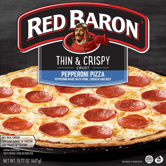 RED BARON® Thin & Crispy Pepperoni Pizza
