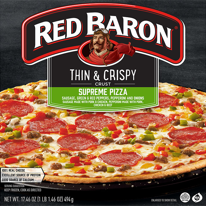 RED BARON® Thin & Crispy Supreme Pizza