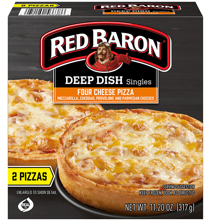 RED BARON® Singles 4 Cheese Deep Dish Pizza