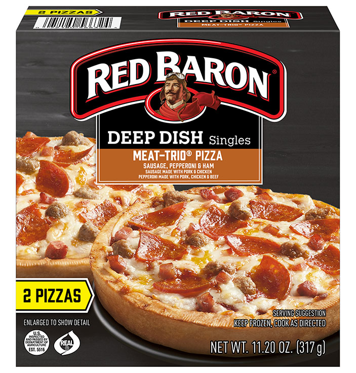 RED BARON® Singles MEAT-TRIO® Deep Dish Pizza