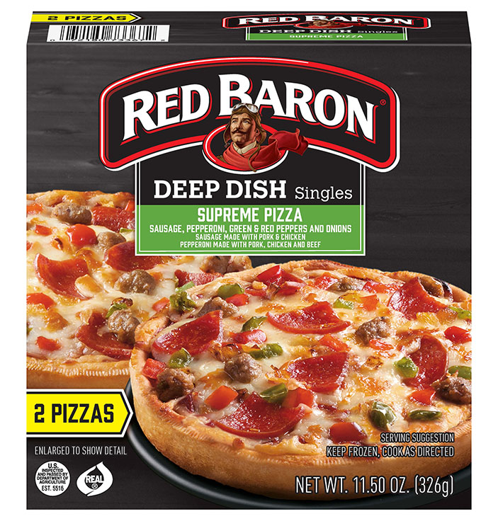 RED BARON® Singles Supreme Deep Dish Pizza