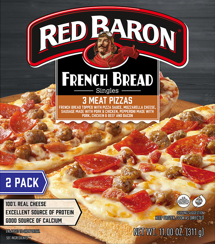 RED BARON® 3 Meat French Bread Pizza Singles