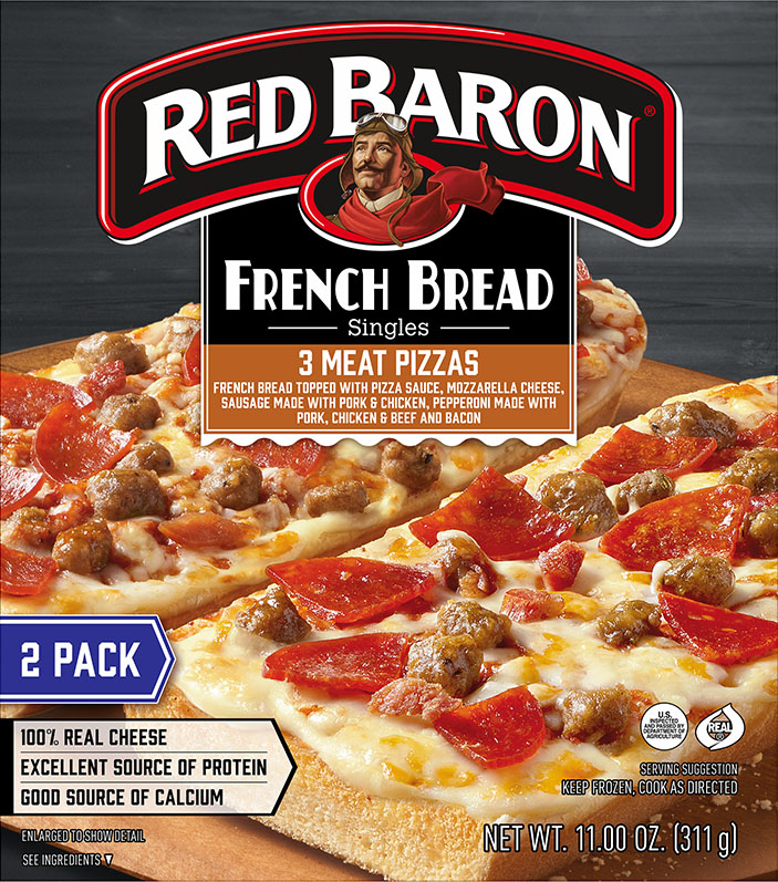 Red Baron French Bread Pepperoni Pizza, 9 ct.