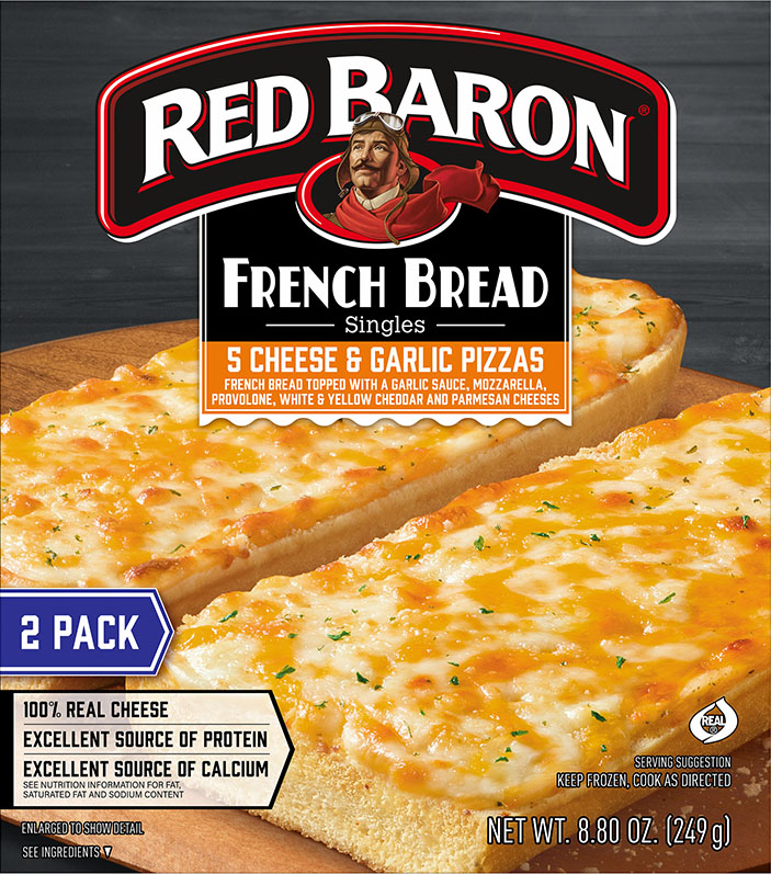 RED BARON® 5 Cheese & Garlic French Bread Pizza Singles