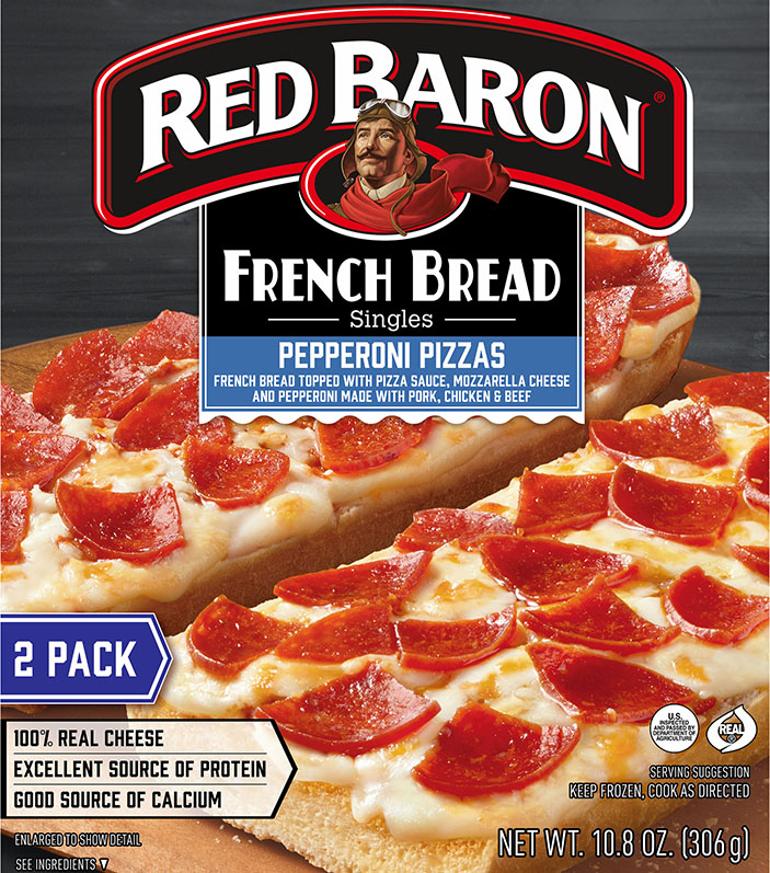 RED BARON® Pepperoni French Bread Pizza Singles