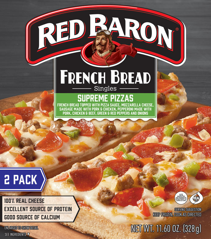 RED BARON® Supreme French Bread Pizza Singles