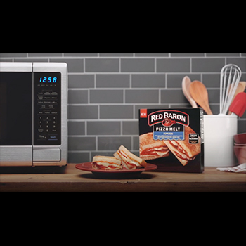 RED BARON® Pepperoni Pizza Melt on kitchen counter
